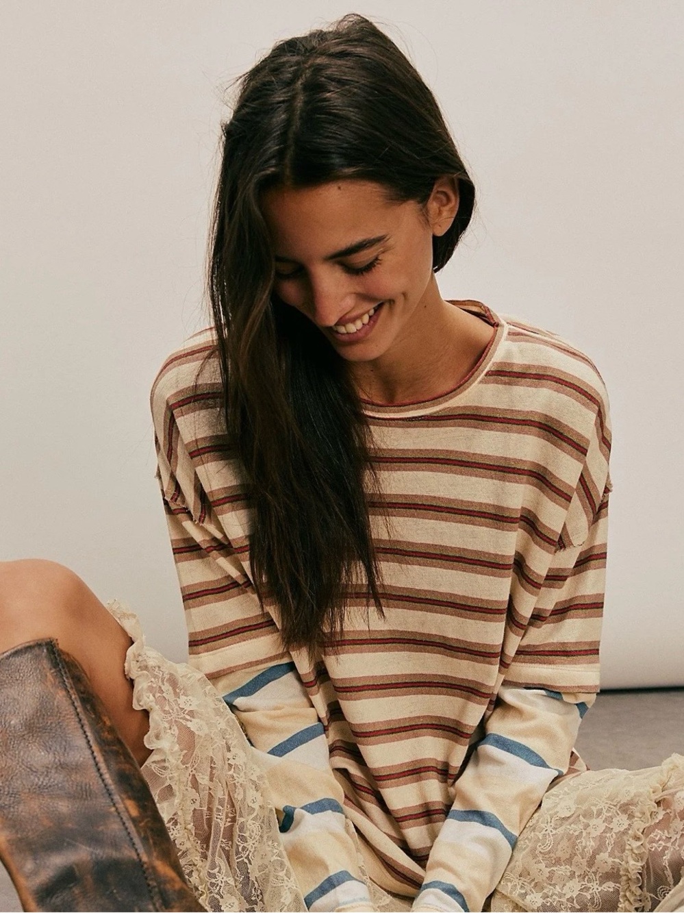Free People “Nina” Long Sleeved Shirt